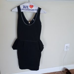 Size S black mini tank top dress